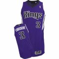 Mens Adidas Sacramento Kings #3 Skal Labissiere Authentic Purple Road NBA Jersey