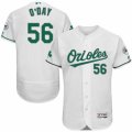 Men's Majestic Baltimore Orioles #56 Darren O'Day White Celtic Flexbase Authentic Collection MLB Jersey