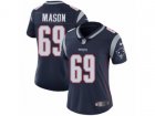 Women Nike New England Patriots #69 Shaq Mason Vapor Untouchable Limited Navy Blue Team Color NFL Jersey