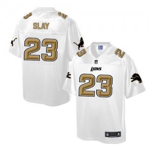Nike Detroit Lions #23 Darius Slay White Men NFL Pro Line Fashion Game Jersey