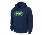 New York Jets Logo Pullover Hoodie D.Blue
