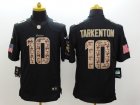 Nike Minnesota Vikings #10 Fran Tarkenton black Salute to Service Jerseys(Limited)