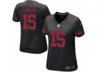 Women Nike San Francisco 49ers #15 Pierre Garcon Game Black NFL Jersey