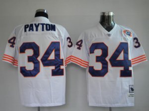 nfl chicago bears #34 payton white(big numbers)