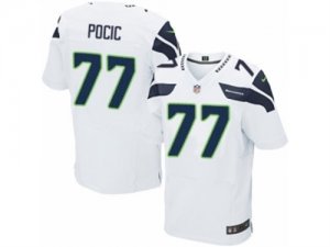 Mens Nike Seattle Seahawks #77 Ethan Pocic Elite White NFL Jersey