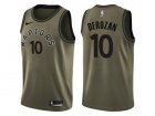 Men Nike Toronto Raptors #10 DeMar DeRozan Green Salute to Service NBA Swingman Jersey