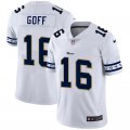 Nike Rams #16 Jared Goff White Team Logos Fashion Vapor Limited Jersey