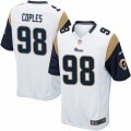 Mens Nike Los Angeles Rams #98 Quinton Coples Game White NFL Jersey