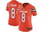 Women Nike Cleveland Browns #8 Kevin Hogan Vapor Untouchable Limited Orange Alternate NFL Jersey