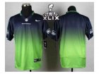 2015 Super Bowl XLIX Nike jerseys seattle seahawks blank blue-green[Elite drift fashion][second version]