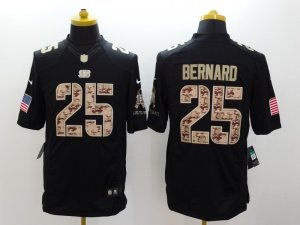 Nile Cincinnati Bengals #25 Giovani Bernard Black Salute to Service Jerseys(Limited)