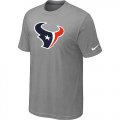 Houston Texans Sideline Legend Authentic Logo T-Shirt Light grey