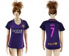 Womens Barcelona #7 Arda Away Soccer Club Jersey