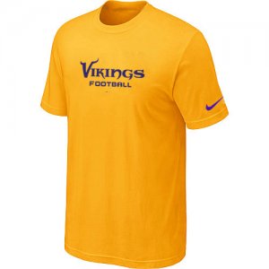 Nike Minnesota Vikings Sideline Legend Authentic Font T-Shirt yellow
