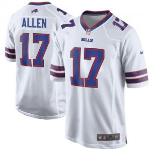 Nike Bills #17 Josh Allen White 2018 NFL Draft Pick Elite Jersey