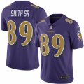 Mens Nike Baltimore Ravens #89 Steve Smith Sr Limited Purple Rush NFL Jersey