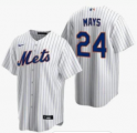 Mets #24 NOMO White Nike Cool Base Jersey