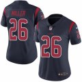 Women's Nike Houston Texans #26 Lamar Miller Limited Navy Blue Rush NFL Jersey
