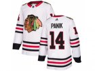 Men Adidas Chicago Blackhawks #14 Richard Panik White Road Authentic Stitched NHL Jersey