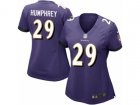 Women Nike Baltimore Ravens #29 Marlon Humphrey Game Purple Team Color NFL Jersey