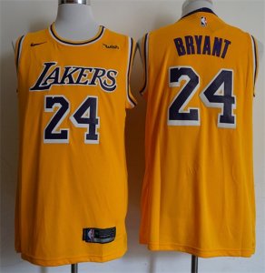 Lakers #24 Kobe Bryant Gold 2018-19 Nike Swingman Jersey