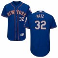 Mens Majestic New York Mets #32 Steven Matz Royal Gray Flexbase Authentic Collection MLB Jersey