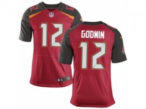 Mens Nike Tampa Bay Buccaneers #12 Chris Godwin Elite Red Team Color NFL Jersey