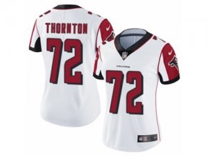 Women Nike Atlanta Falcons #72 Hugh Thornton Vapor Untouchable Limited White NFL Jersey
