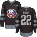 New York Islanders #22 Mike Bossy Black 1917-2017 100th Anniversary Stitched NHL Jersey
