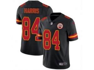 Nike Kansas City Chiefs #84 Demetrius Harris Limited Black Rush NFL Jersey