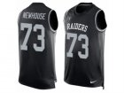 Mens Nike Oakland Raiders #73 Marshall Newhouse Limited Black Player Name & Number Tank Top NFL Jersey