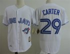 Blue Jays #29 Joe Carter White 1993 Cooperstown Collection Jersey