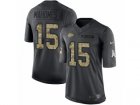 Nike Chiefs #15 Patrick Mahomes II Black Mens Stitched NFL Limited 2016 Salute To Service Jersey