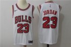 Nba Chicago Bulls #23 Michael Jordan White Nike Jersey
