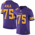 Nike Minnesota Vikings #75 Matt Kalil Purple Mens Stitched NFL Limited Rush Jersey