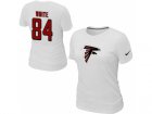 Women Nike Atlanta Falcons #84 white Name & Number T-Shirt White