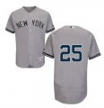 New York Yankees #25 Gleyber Torres Gray Flexbase Jersey