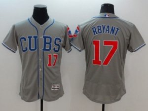 Chicago Cubs #17 Kris Bryant Grey Flexbase Authentic Collection Alternate Road Stitched Baseball Jersey