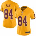 Women's Nike Washington Redskins #84 Niles Paul Limited Gold Rush NFL Jersey