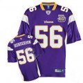 nfl minnesota vikings #56 henderson purple[50th anniversary patc