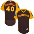 Mens Majestic San Francisco Giants #40 Madison Bumgarner Brown 2016 All-Star National League BP Authentic Collection Flex Base MLB Jersey