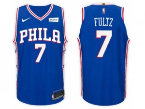 Nike NBA Philadelphia 76ers #7 Markelle Fultz Jersey 2017-18 New Season Blue Jersey