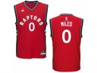 Men Adidas Toronto Raptors #0 C.J. Miles Swingman Red Road NBA Jersey