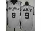 nba San Antonio Spurs #9 Tony Parker white Jerseys[Revolution 30]