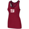 Nike New York Giants Ladies Big Logo Tri-Blend Racerback stretch Tank Top Red