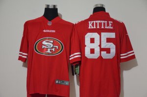 Nike 49ers #85 George Kittle Red Team Big Logo Vapor Untouchable Limited Jersey