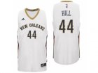 Men New Orleans Pelicans #44 Solomon Hill Home White New Swingman Jersey