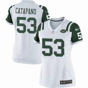 Women\'s Nike New York Jets #53 Mike Catapano Limited White NFL Jersey