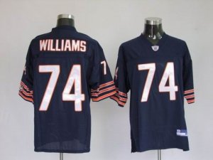 nfl chicago bears #74 williams blue