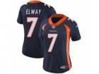 Women Nike Denver Broncos #7 John Elway Vapor Untouchable Limited Navy Blue Alternate NFL Jersey
